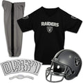 Las Vegas Raiders Youth Football Uniform Set - Costume Helmet, Jersey