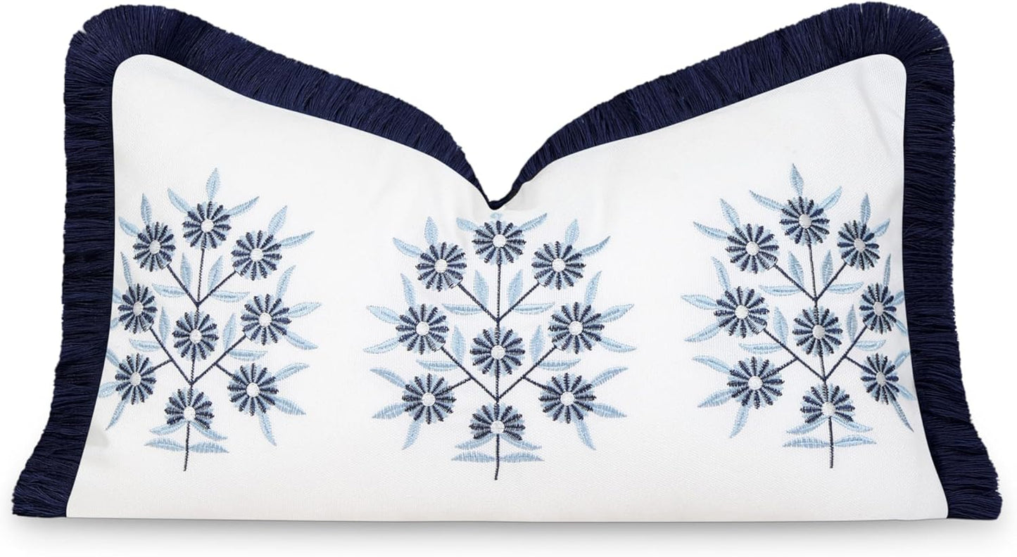 Hofdeco Premium Coastal Indoor Outdoor Lumbar Pillow Cover