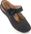Alicegana Mules for Women Wedge Sandals - Comfortable Dressy Summer