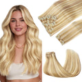 Clip in Hair Extensions for Women 18in 150g Dirty Blonde Highlights