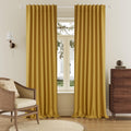 DUALIFE 96 Inch Curtains Set for Farmhouse Blackout Needs