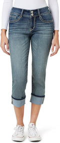WallFlower Luscious Curvy 23.5ft Crop Mid-Rise Jeans - Curve Fit be