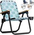 GoSports WOVN Beach Backpack Chair - Premium Folding Beach Seat