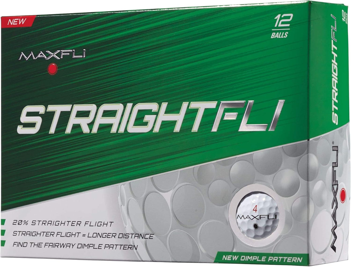 Maxfli StraightFli Golf Balls - Achieve Straighter Shots!