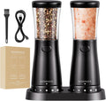 4.5oz Electric Salt and Pepper Grinder Set Rechargeable - LED