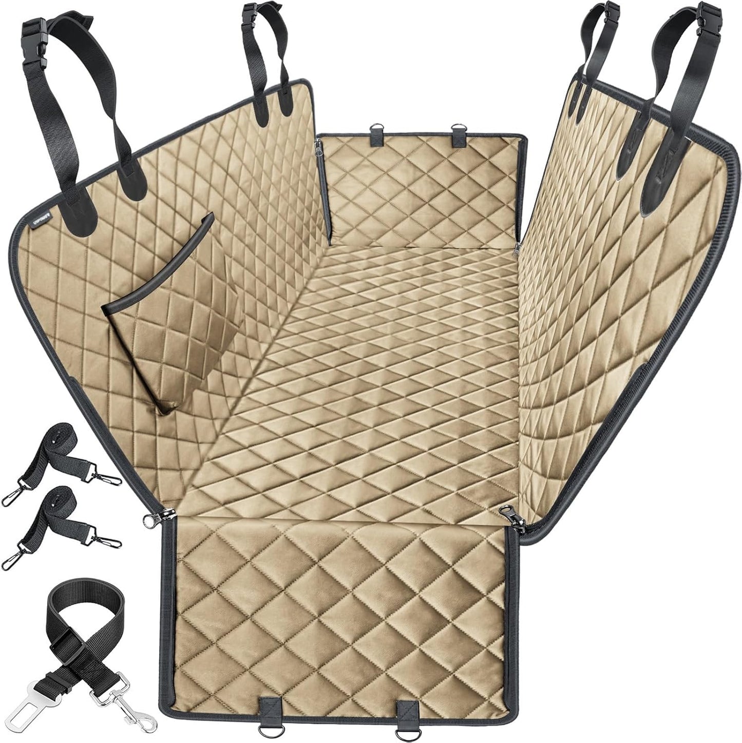 URPOWER Dog Car Seat Cover Waterproof Hammock for Back Seat