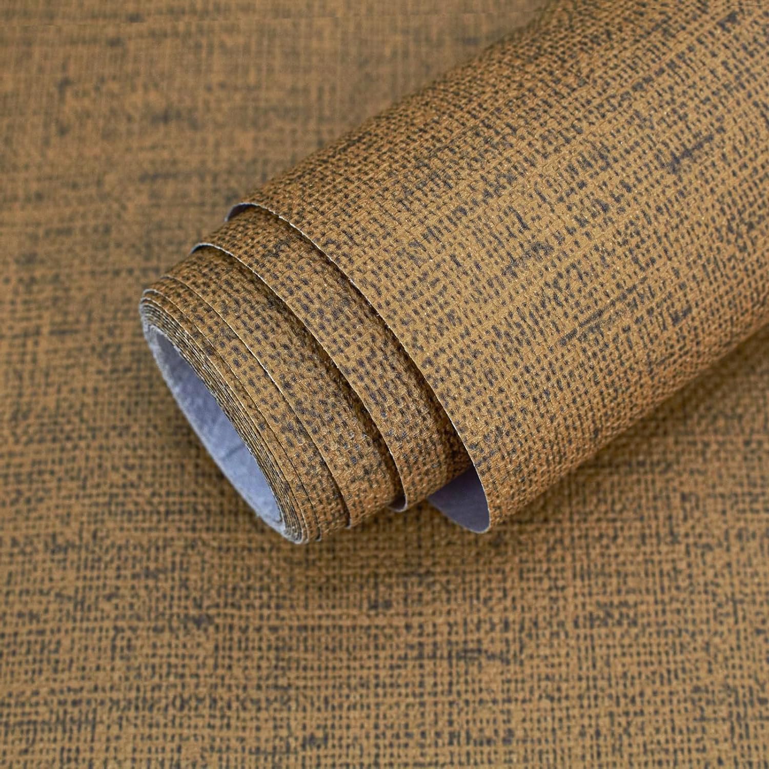 15.75in Brown Peel and Stick Wallpaper for Vintage Decor