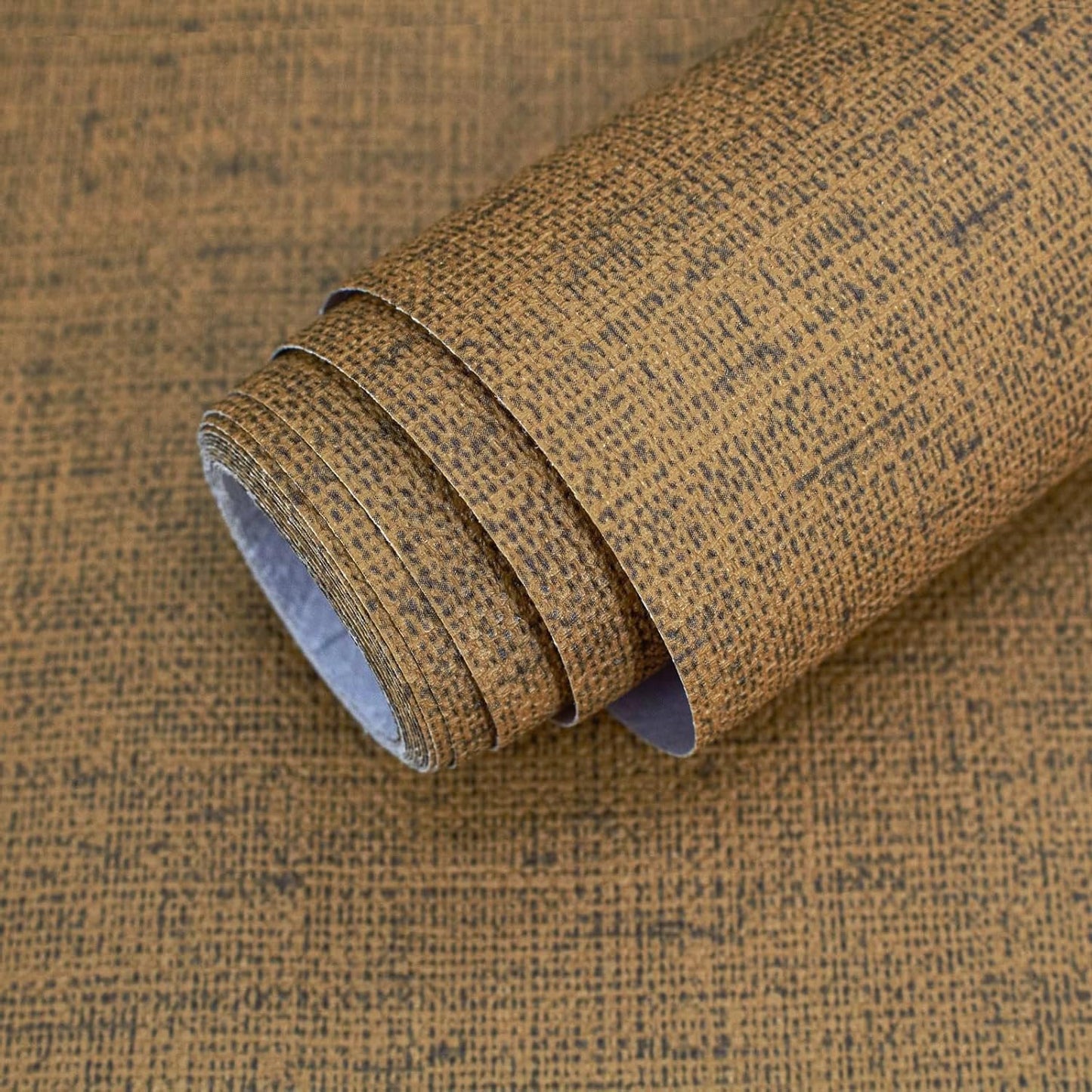 Brown Grasscloth Wallpaper Peel and Stick for Vintage Decor