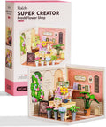 Rolife Super Creator DIY Mini Fresh Flower Shop Dollhouse Kit