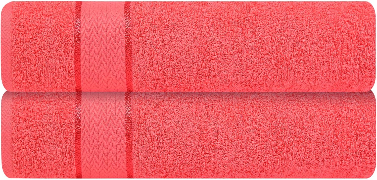 Luxury Bath Sheets Set of 2 | 100% Cotton Plush Towels