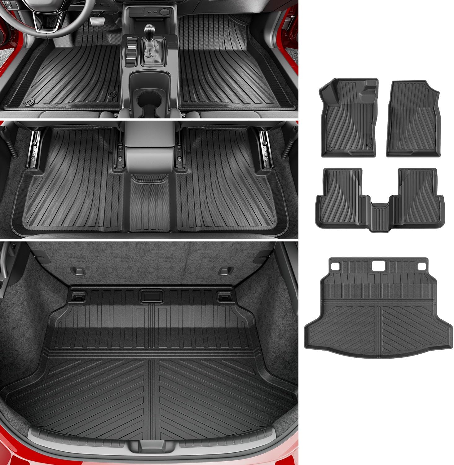 powoq Floor Mat for 2022-2025 Honda Civic Hatchback Cargo Area