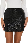 GUANYY Women's Sequin Skirt High Waisted Sparkly Mini - Night Out