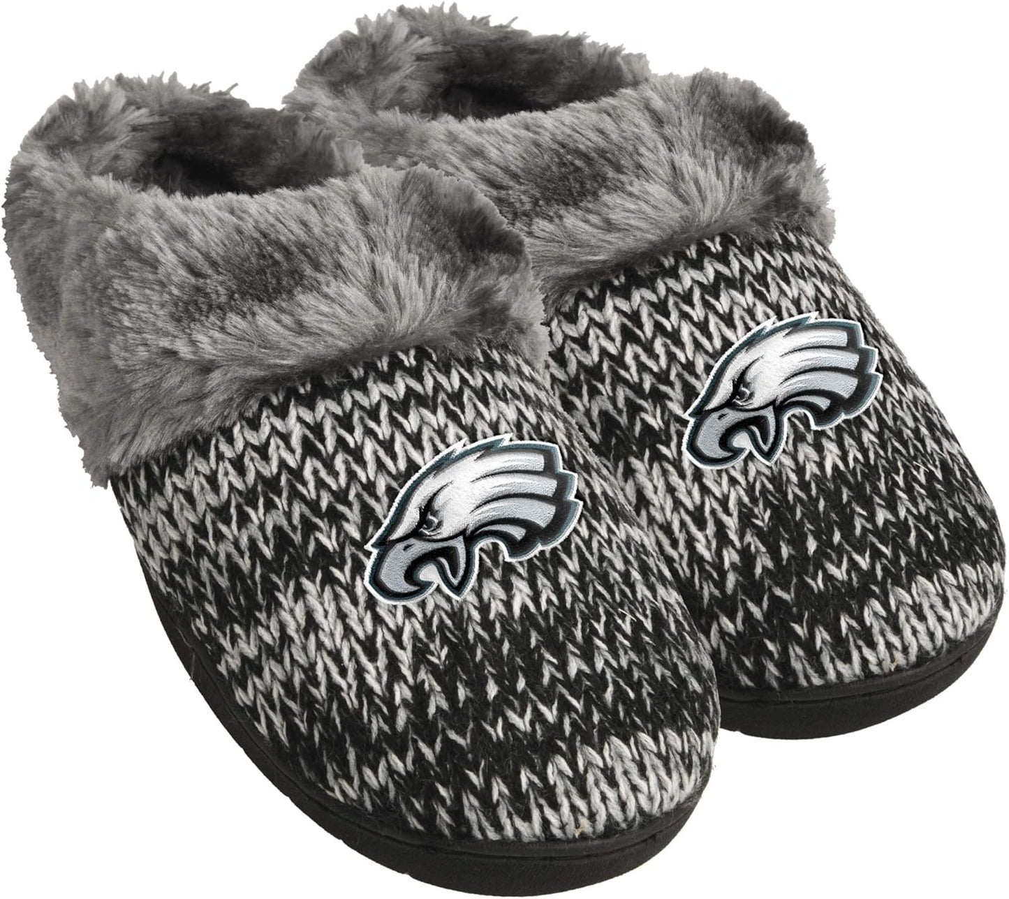 FOCO Womens NFL Team Logo Peak Slide Slippers for Comfort