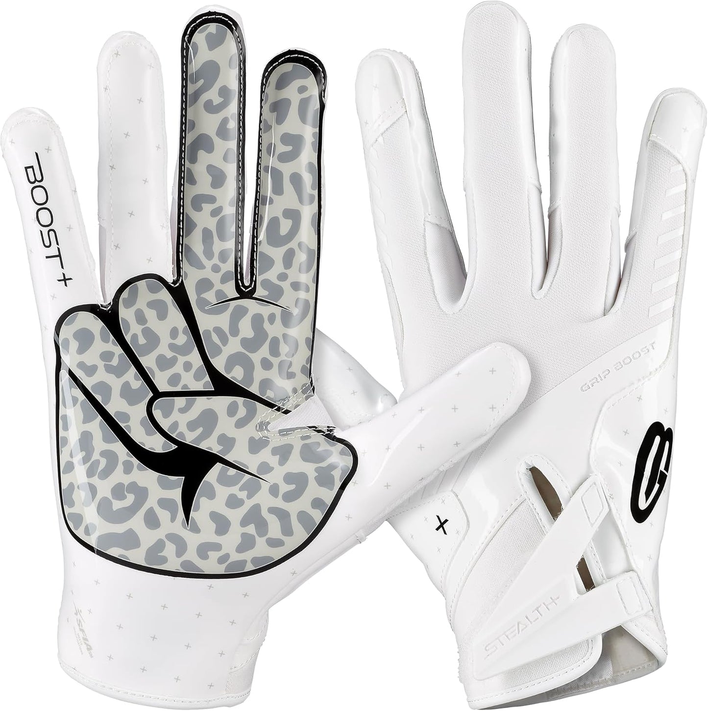 Grip Boost Football Gloves with BOOST+ Grip Technology for All