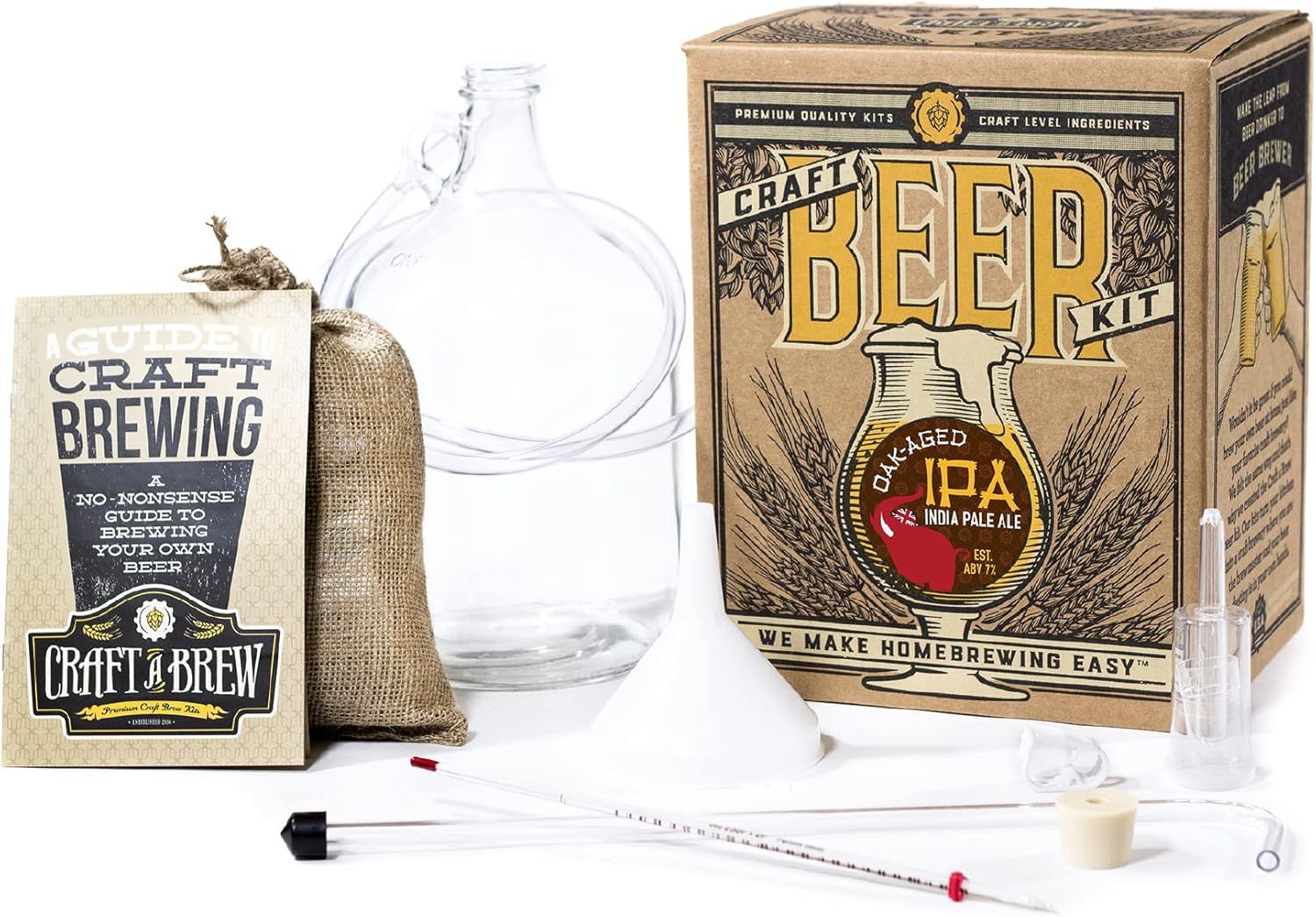 Craft A Brew Oak Aged IPA Beer Making Kit for Home Brewing