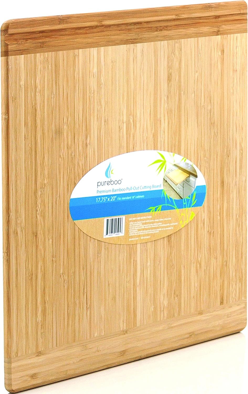 Premium Bamboo Pull-out Cutting Board for Kitchen Slots