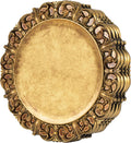Set of 4 Antique Gold Charger Plates - Elevate Your Table!