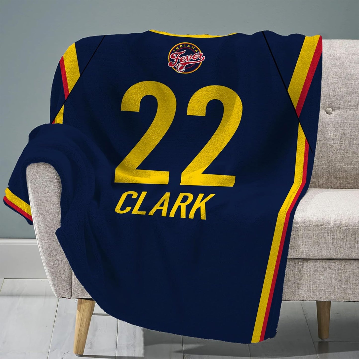 Sleep Squad Indiana Fever Caitlin Clark 60 x 80 Plush Blanket