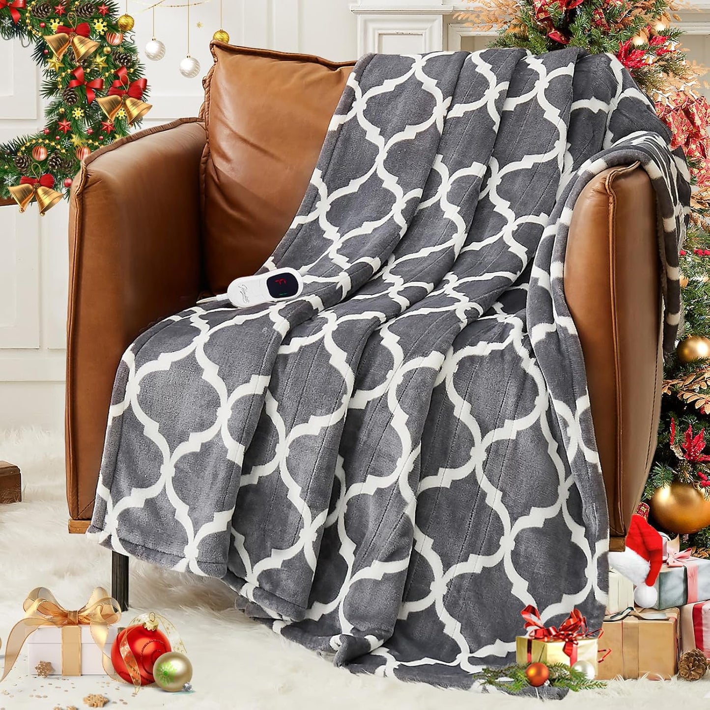Homemate Heated Blanket Electric Queen Size for Cozy Comfort