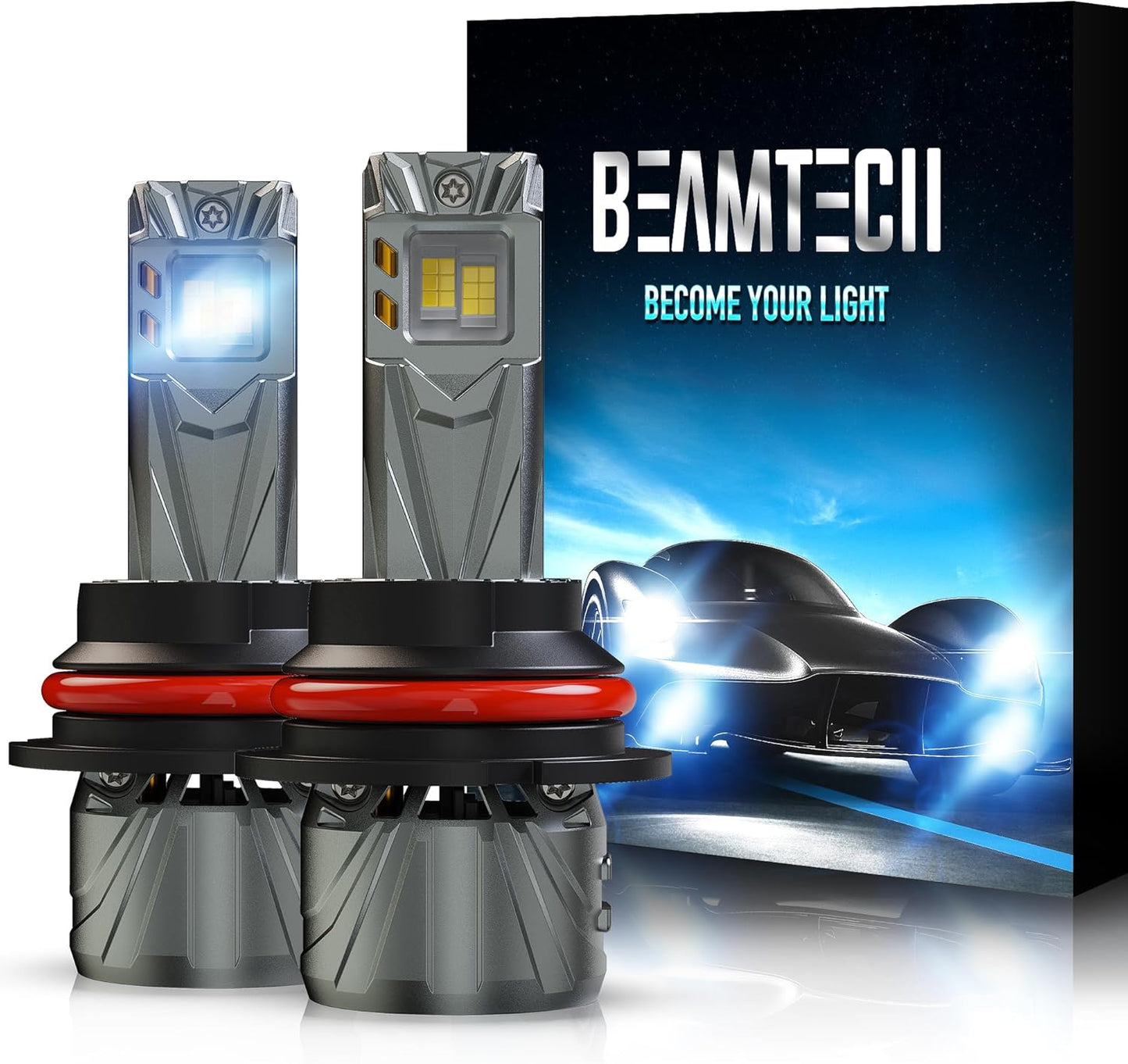 BEAMTECH 9007 Bulbs: 800% Brighter with Easy Installation