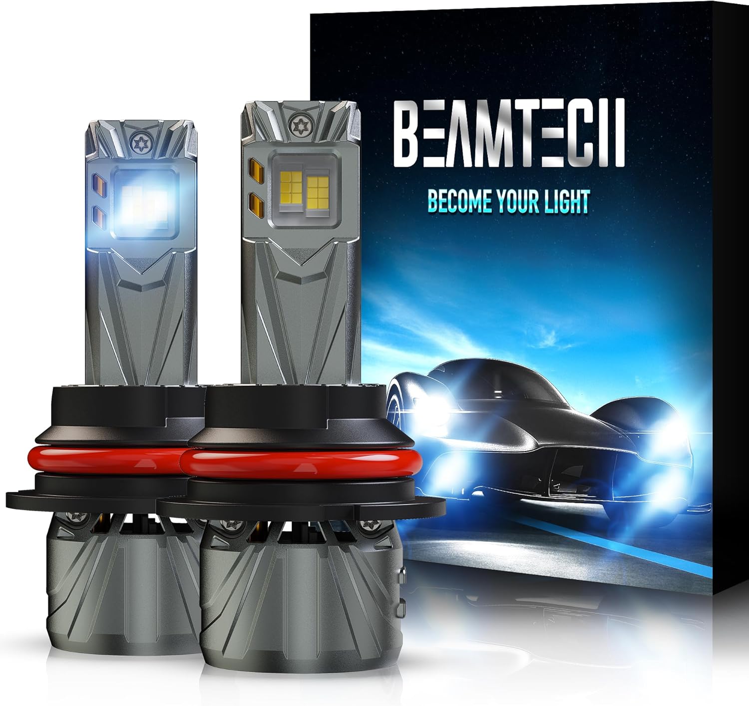 BEAMTECH 9007 Bulbs: 800% Brighter with Easy Installation