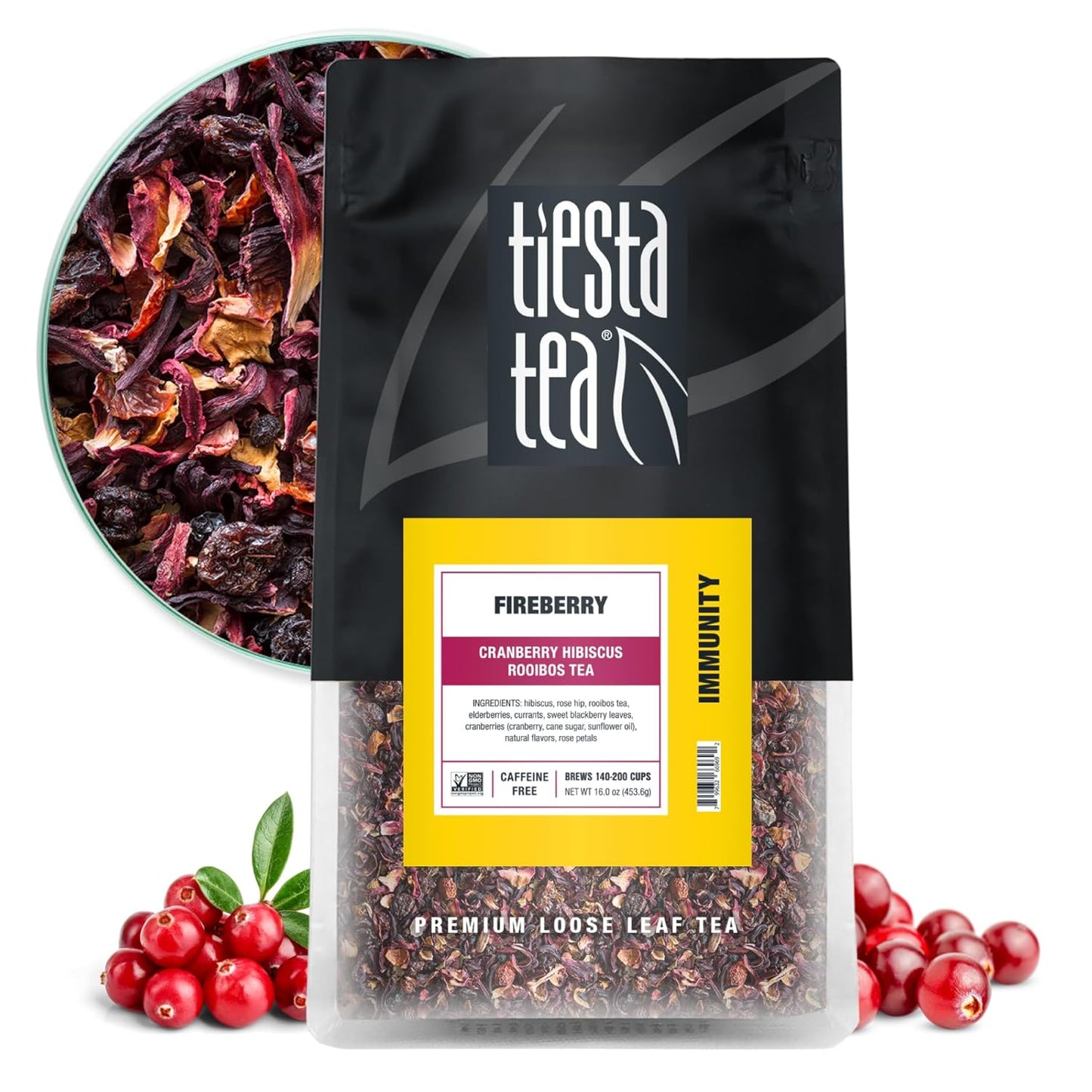 Cranberry Hibiscus Rooibos Tea - Refreshing Herbal Blend