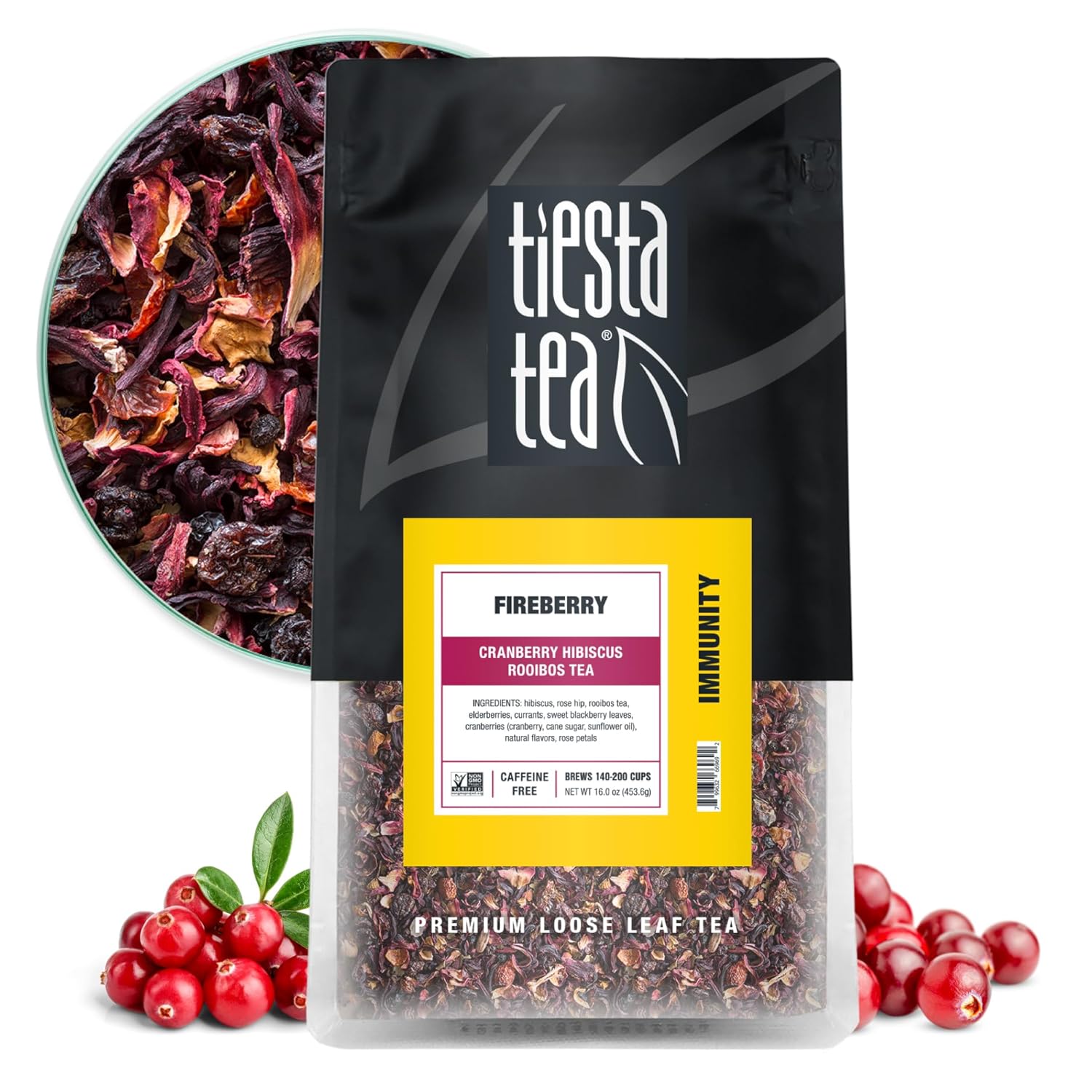 Cranberry Hibiscus Rooibos Tea - Refreshing Herbal Blend
