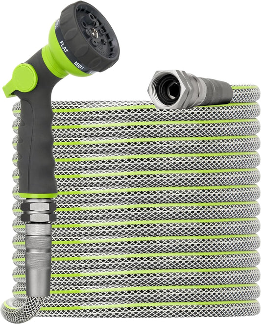 Flexible Garden Hose 100 FT - Heavy Duty Kink-Free Design
