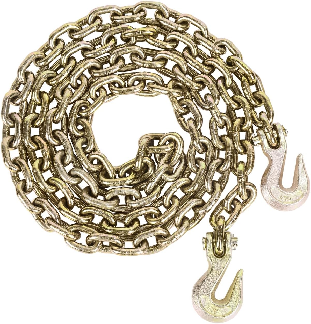 AAIN 3/8in x 10FT Heavy-Duty Steel Chain for Towing and Lifting