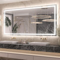 Keonjinn 72in x 36in Lighted Bathroom Mirror with Dimmable LEDs