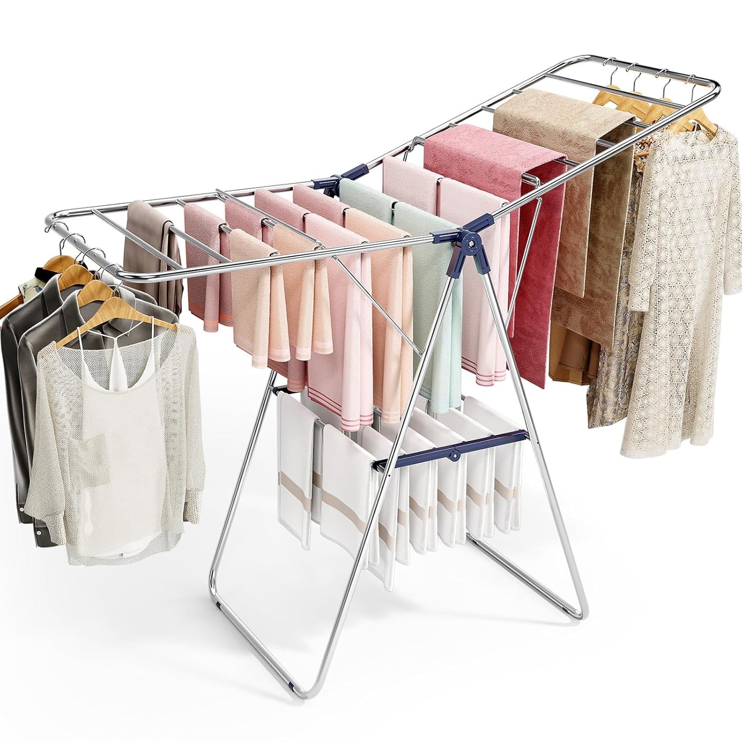 APEXCHASER Stainless Steel Drying Rack for Indoor Outdoor Use