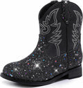 Toddler Cowgirl Boots Glitter Girls Cowboy Boots Ankle - Cute & Comfy