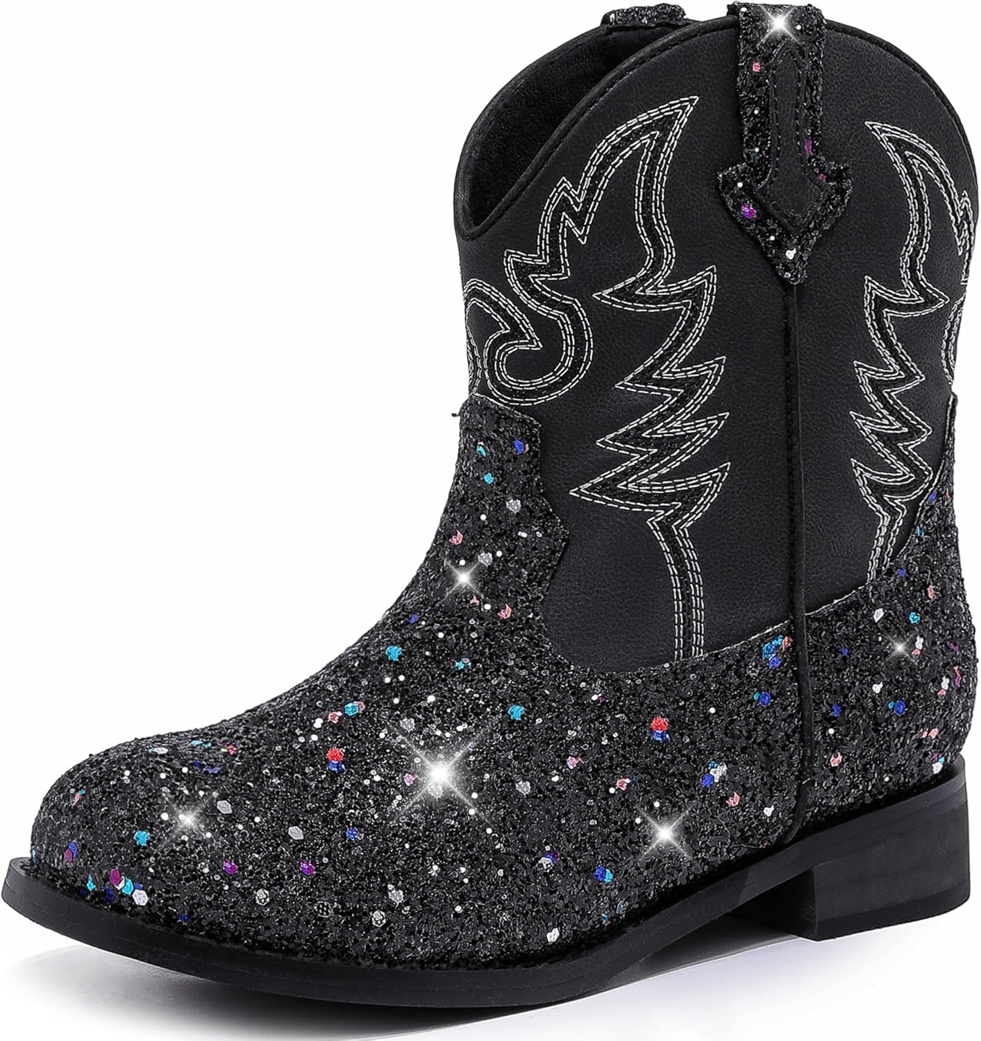 Toddler Cowgirl Boots Glitter Girls Cowboy Boots for Dress Up