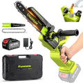 Mini Chainsaw Cordless 2-in-1 6in & 8in - Lightweight Electric Saw