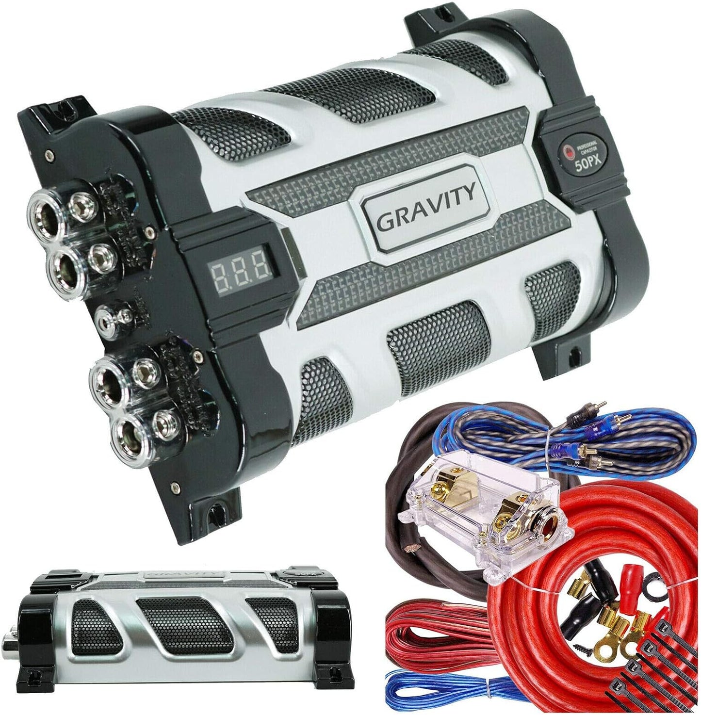 Gravity GR-50PX Car Audio Stiffening Capacitor and Wiring Kit