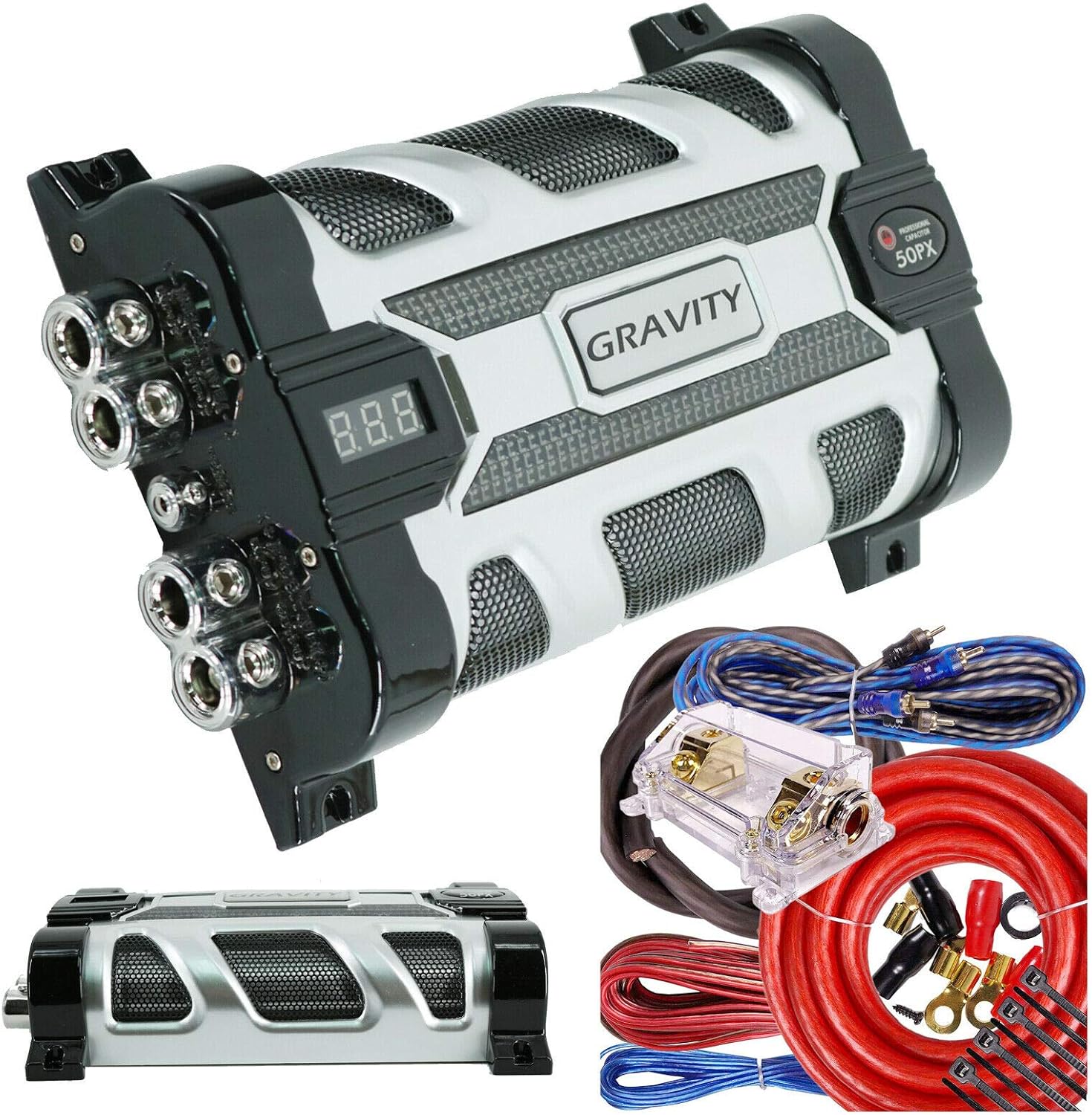 Gravity GR-50PX Car Audio Stiffening Capacitor and Wiring Kit
