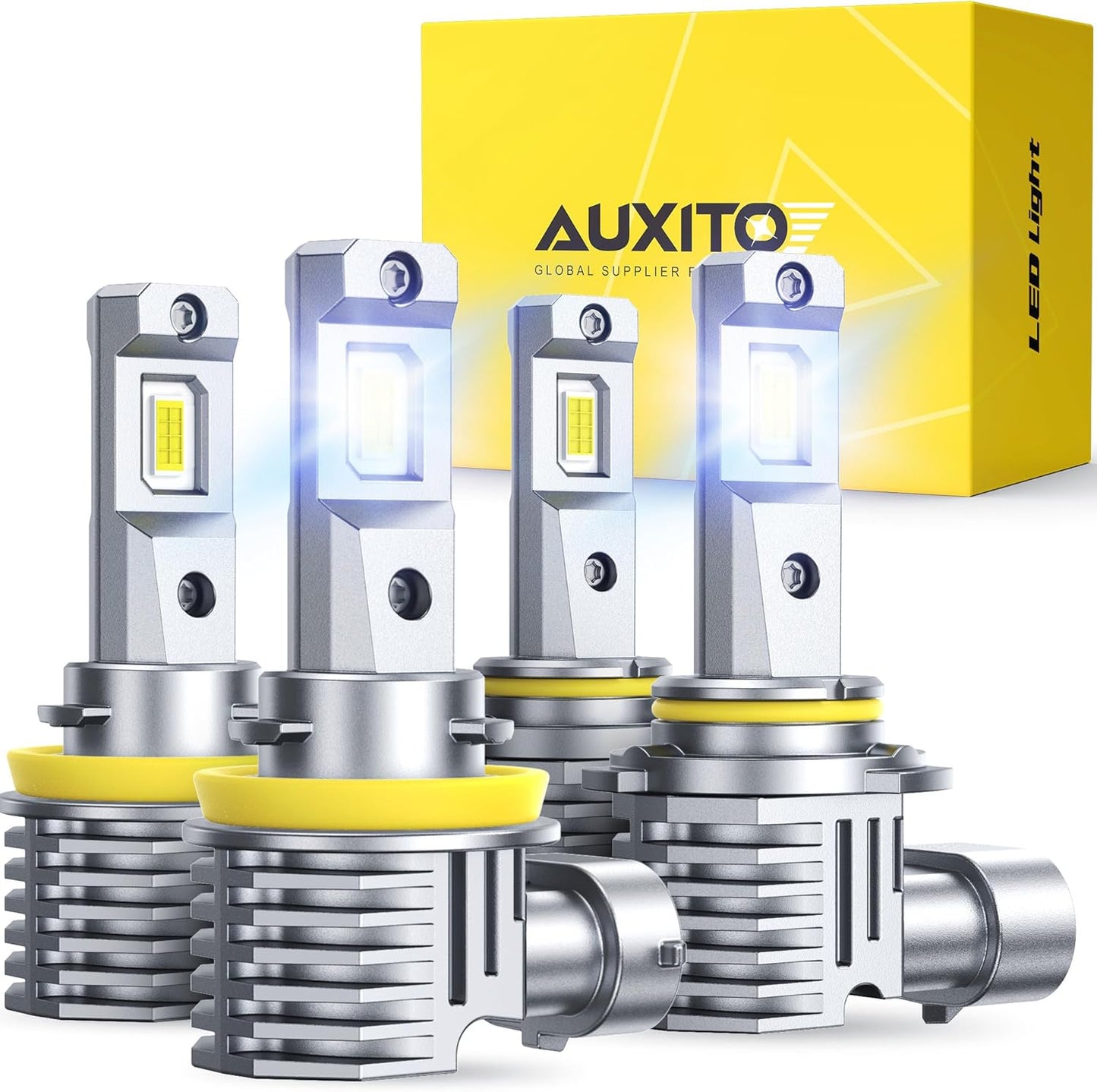 AUXITO H11 9005 LED Bulb: Ultra-Bright 68000LM for Night Driving