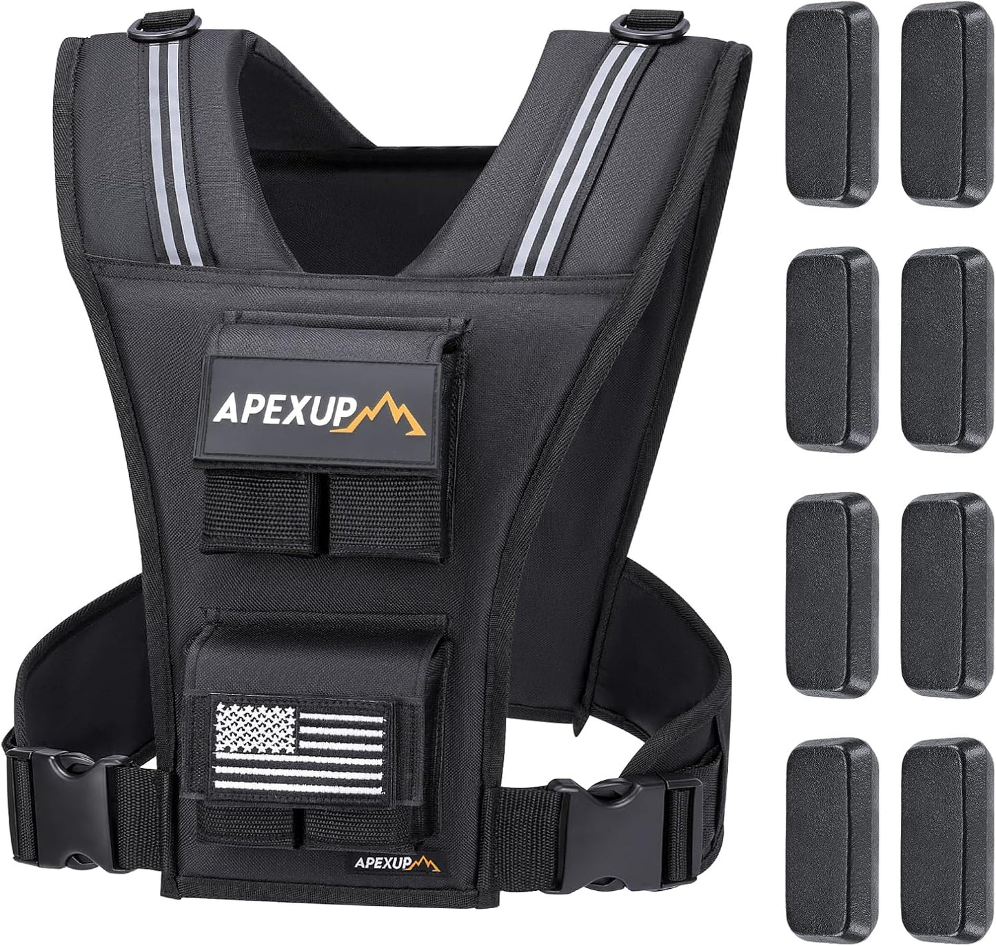 APEXUP Adjustable Weighted Vest for Men and Women Workouts