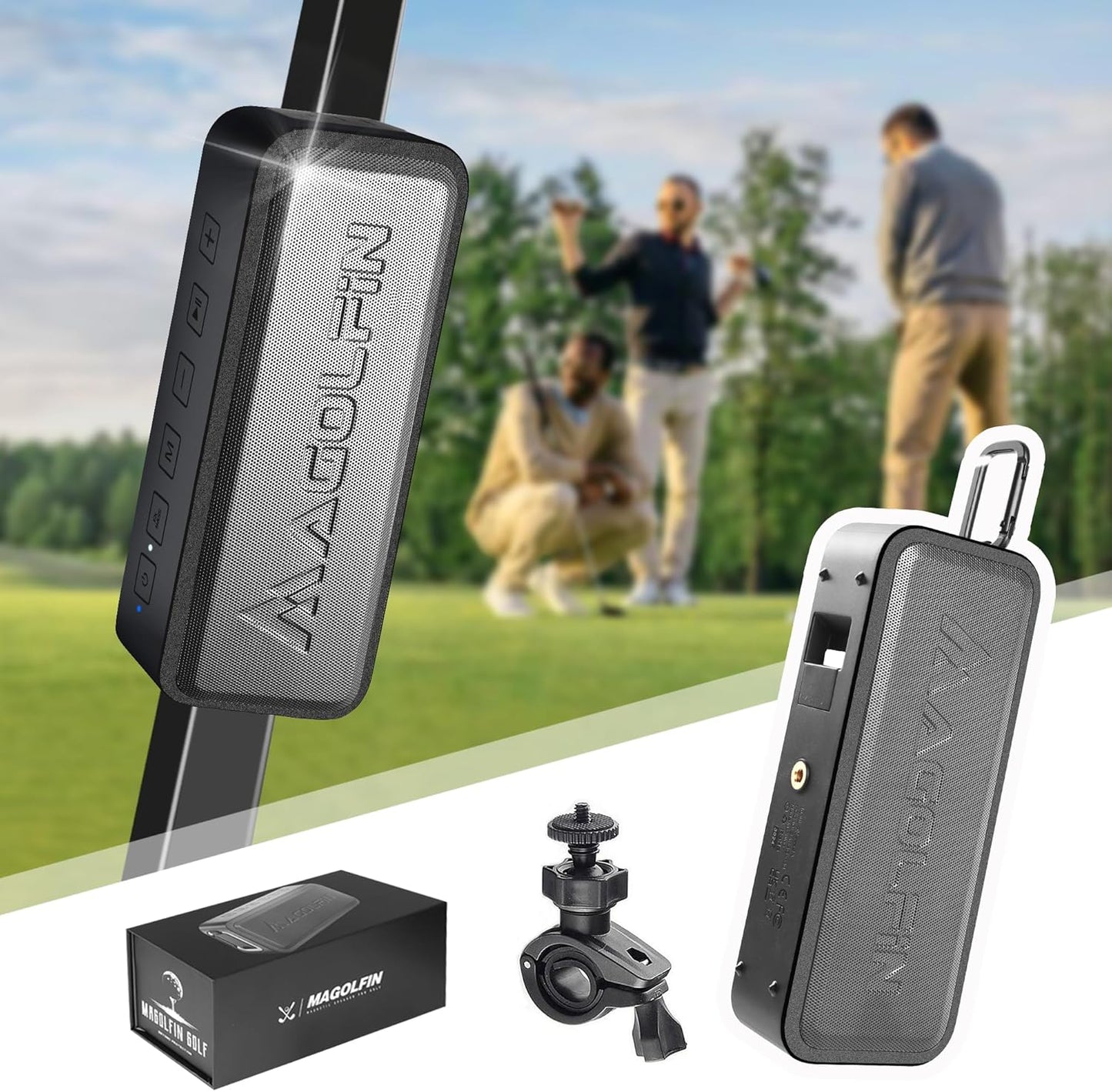 Golf Cart Speaker with 30W Sound and Magnetic Mounting Design