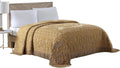 Medallion Chenille Bedspread Full Gold - Vintage Charm for Warm Nights
