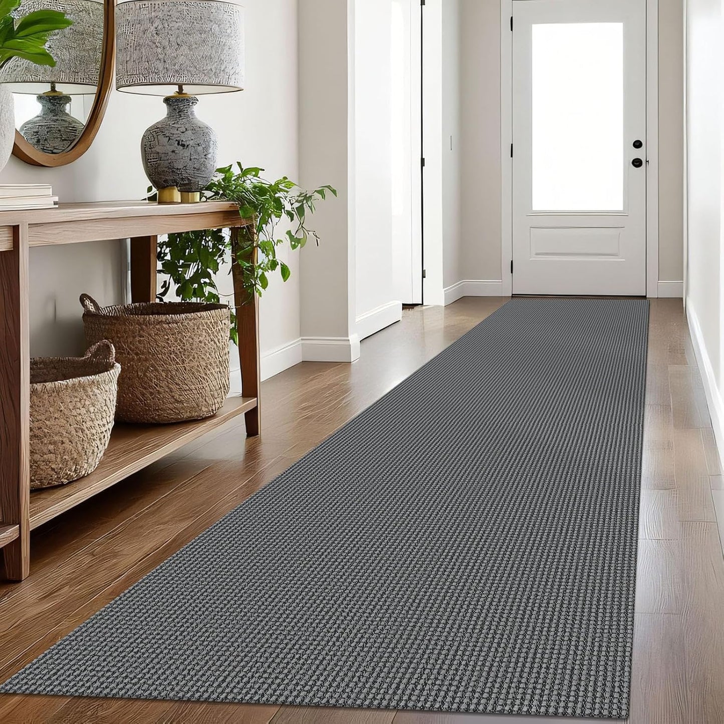 IOHOUZE Washable Long Hallway Runner Rug 3x16 Non Slip Design