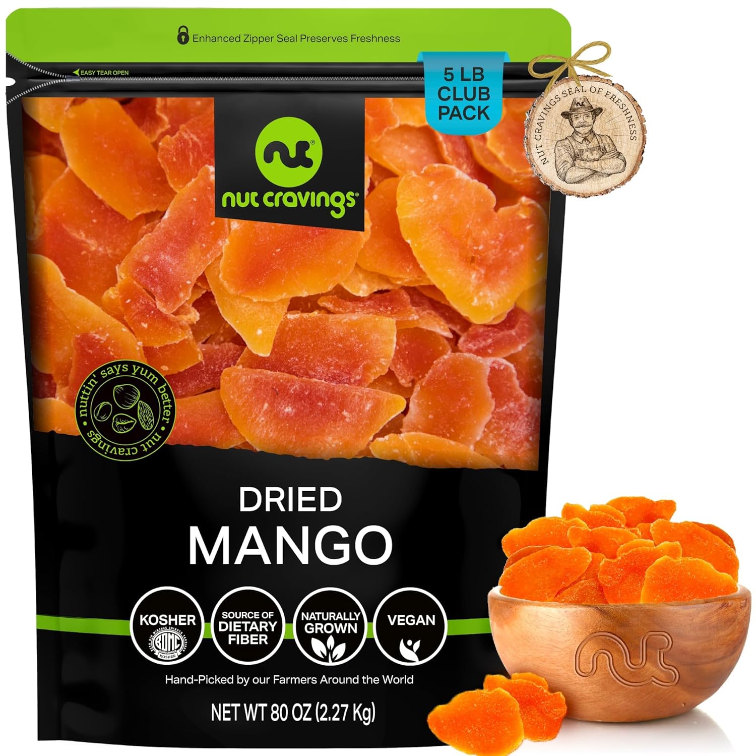 Sun Dried Mango Slices - Deliciously Sweet Healthy Snack