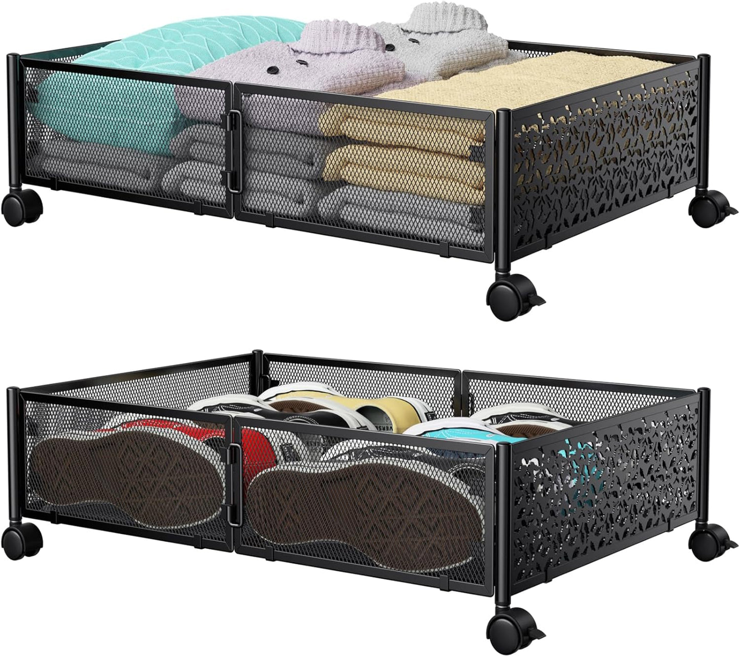 Under Bed Storage Containers with Wheels for Easy Organization