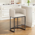 26 in Counter Height Bar Stool - Modern Barrel Counter Stool
