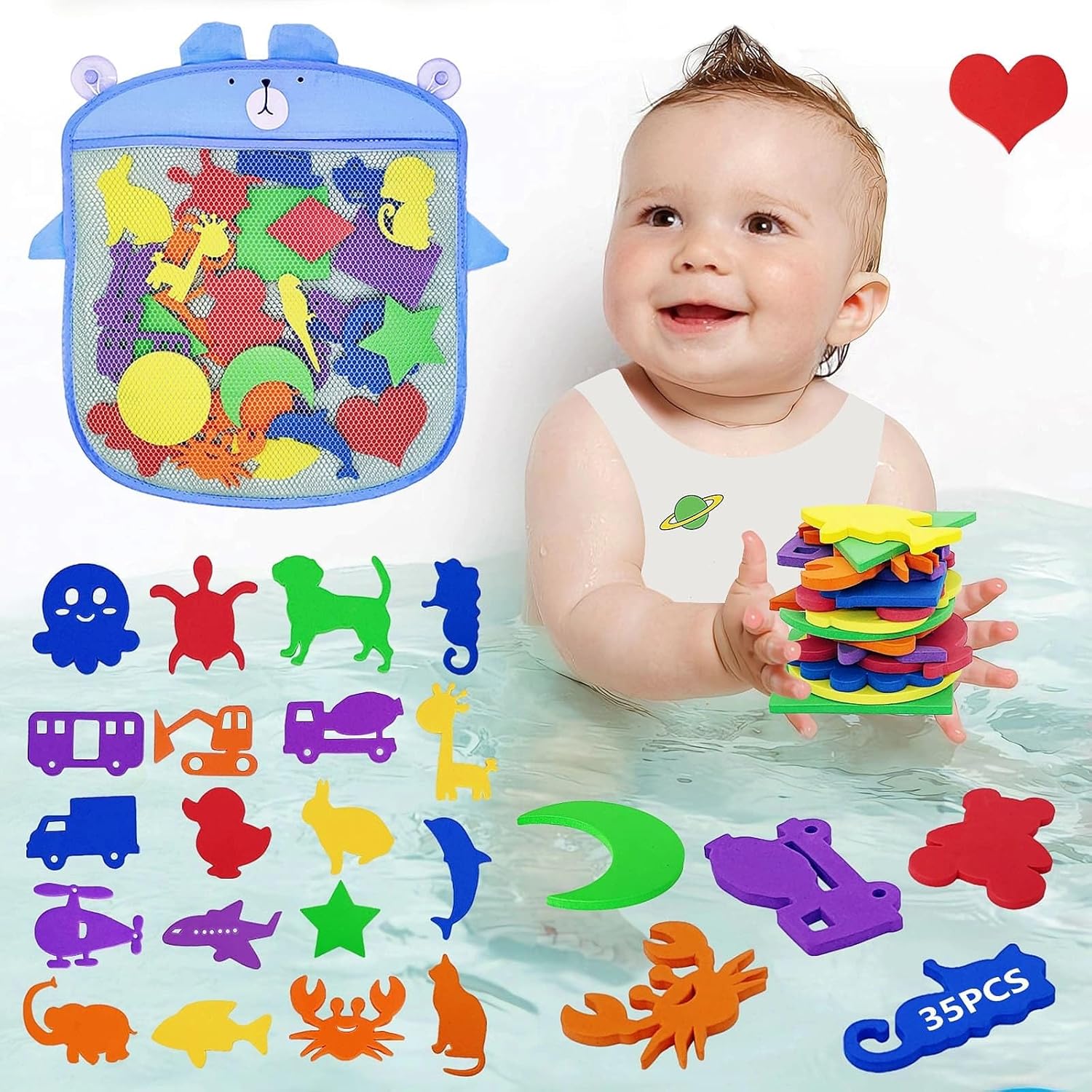 Mold-Free Toddler Foam Bath Toys for Fun Learning!
