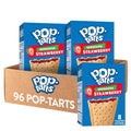 Pop-Tarts Toaster Pastries Unfrosted Strawberry - 96 Count Case