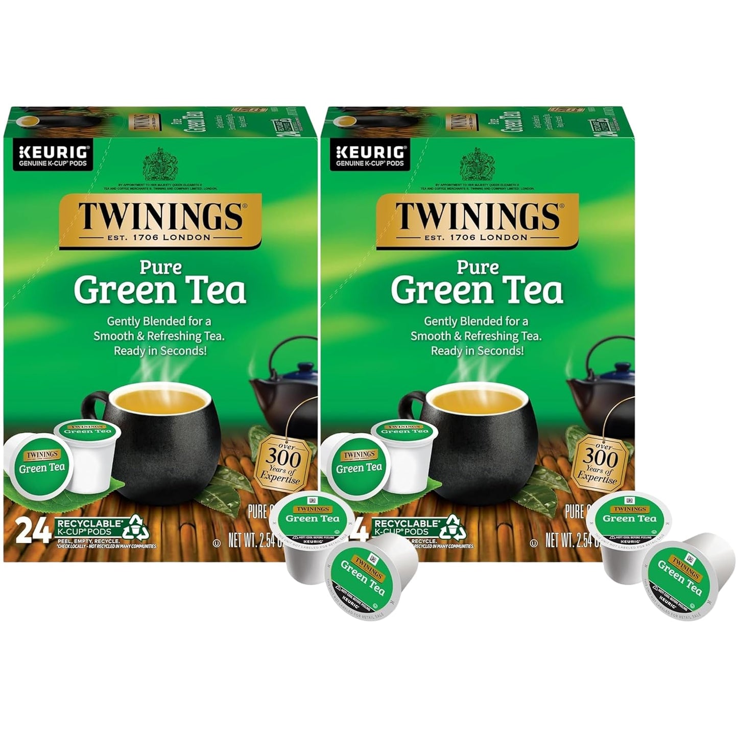 Twinings Green Tea K-Cup Pods for Keurig - 48 Count Delight
