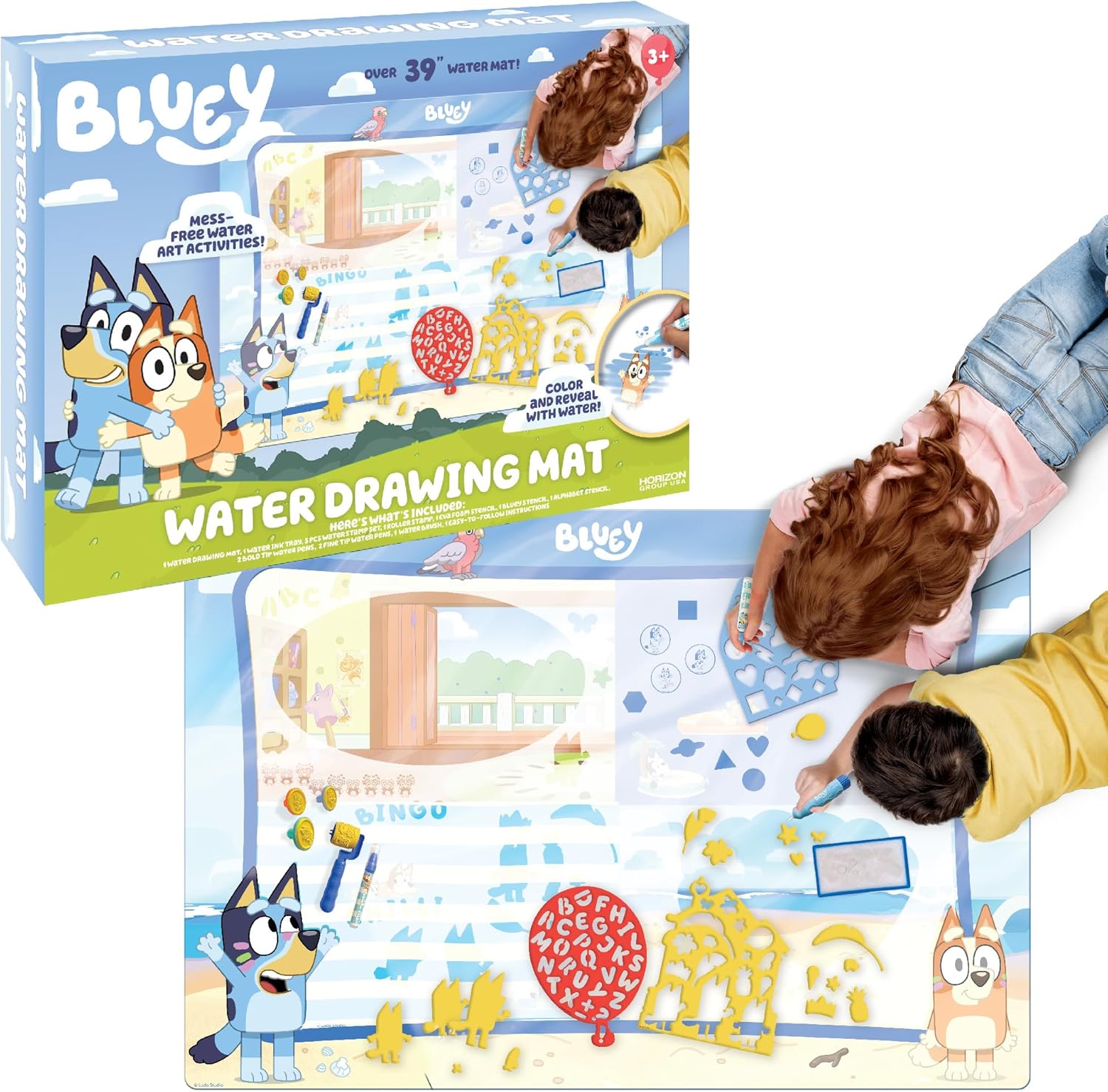 Bluey Water Mat: Horizon Group USA - Mess-Free Fun!