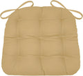 Cotton Duck Tan Dining Chair Pad Medium Size 18 - Comfortable Latex