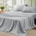 California King Sheet Set - Soft Microfiber Cal King Sheets Light Grey